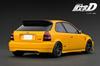 Модель зажигания масштаб 1/18 INITIAL D Honda CIVIC (ЕК9) Type R Желтый готовый продукт