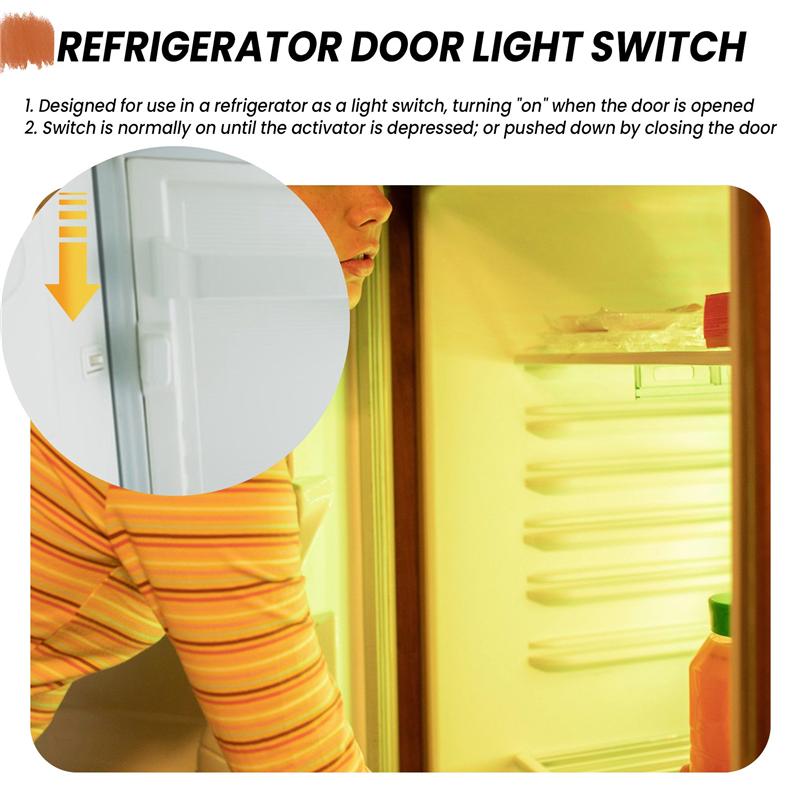 2025 Trend Refrigerator Door Lamp Light Switch Replacement Fridge Part Kitchen 5A 125V