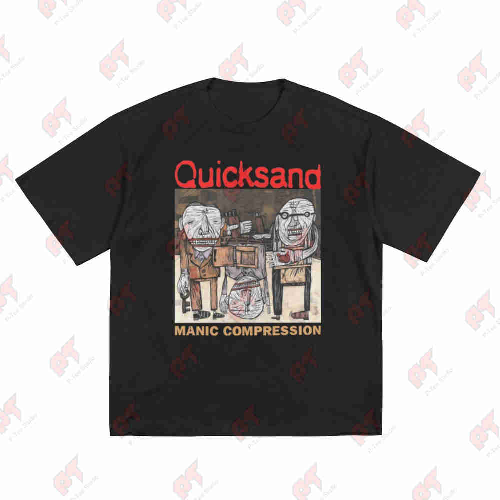 Quicksand Manic Compression Album Short Sleeve Tee 100% Cotton T-Shirt