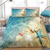 Starfish Sea Shell Marine Bedding Three-Piece Quilt Cover