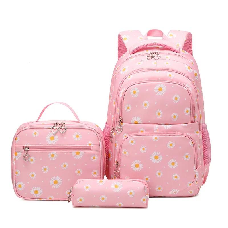 Primary School Bag Backpack for Kids Backpacks for School Teenagers Girls School Bags for Girls Orthopedic Backpack Set 3