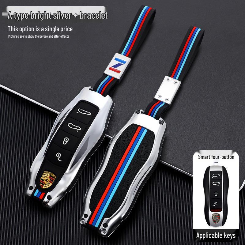 Porsche Cayenne Macan Panamera 718 Крышка корпуса ключа и модифицированная сумка-брелок.