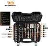 Набор торцевых головок 1/4'' 1/2'' 73 предмета - T N10-054
