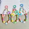 Cute Kawaii Mini Candy Color Bow Keychain Cartoon Colorful Phone Anti Loss Lanyard Backpack Pendant Decoration Gifts
