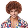 Disco Short Roll Explosive Head Wig 12 Inch Afro Curly Clown Wigs  Costume Party