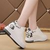 Stylish Flower Lace Sneakers For Women With A Chic Thick Bottom Platform Design