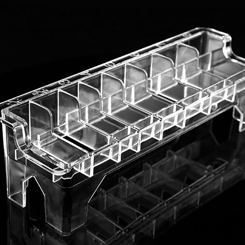 Универсальная прямоугольная пластиковая направляющая, ящик для хранения расчески, парикмахерская, электрическая машинка для стрижки волос, органайзер-контейнер для расчески