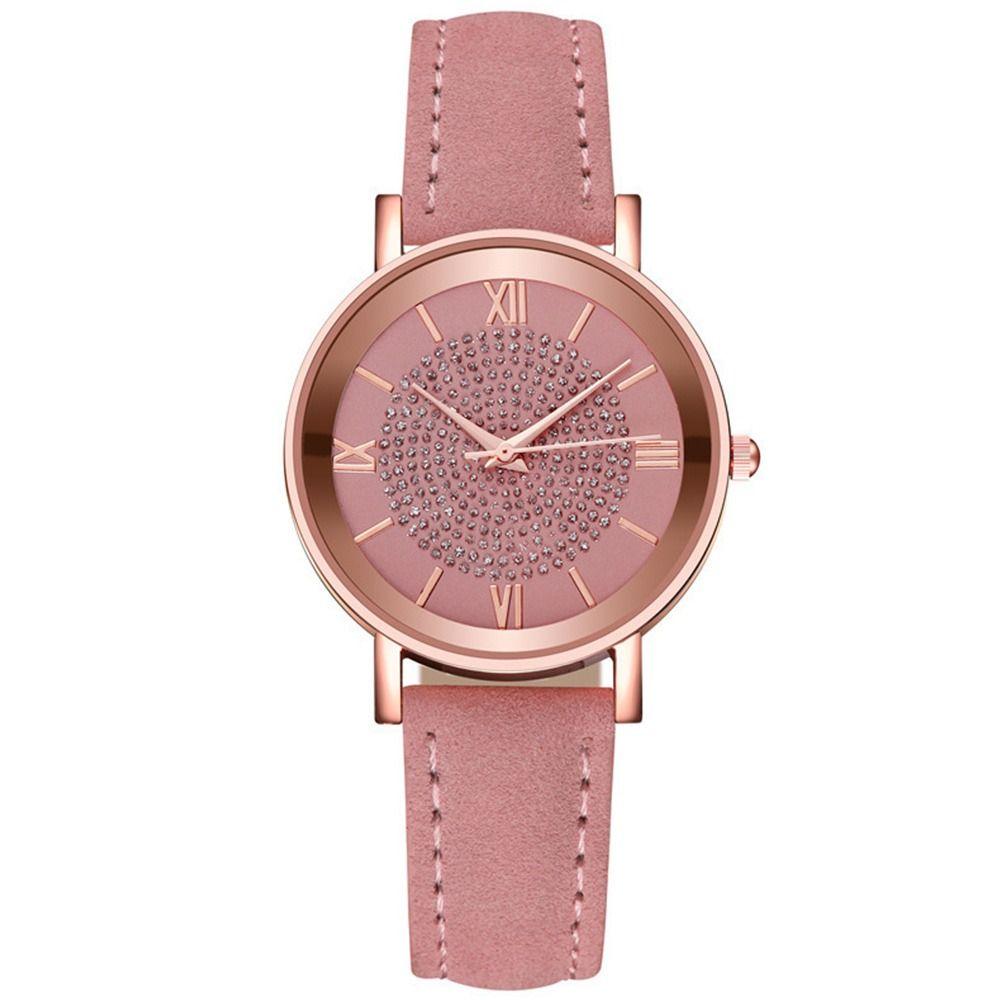 Модные водонепроницаемые повседневные кварцевые часы с круглым циферблатом, изысканные наручные часы для женщин