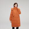 Korean Style Warm Winter Jacket with Hooded Long Length and Oversized Pockets