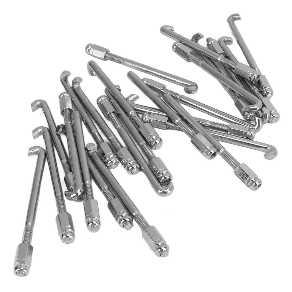 24 шт. Крючок для кронштейна банджо Серебристый металл Износостойкий Набор крючков для банджо Аксессуар для замены