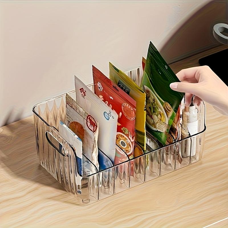 1pc Spice Storage Box, Versatile Kitchen Organizer for Condiments, Snacks & Small Items - Ideal for Countertop Use, Removable Separation Spice Rack