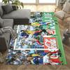 Footballer Ground Carpet Design for Dining Room Study room Foyer Game Room Anti-slip Rug Decorate Offices Best for Christmas