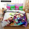 Комплект постельного белья с 3D-принтом по игре Splatoon, пододеяльник, одеяло, комплект для кровати, пододеяльник, наволочка, размеры кинг, квин, твин, для мальчиков, девочек, взрослых