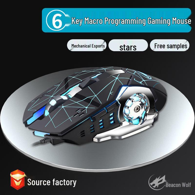 Проводная RGB игровая мышь Fenghuolang Q8
