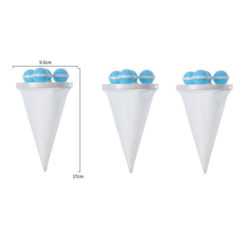 3Pcs/Set Washing Machine Filter Hair Lint Catcher Remove Dirt Laundry Ball Clothes Anti-Winding Cleaning Tool Household Products