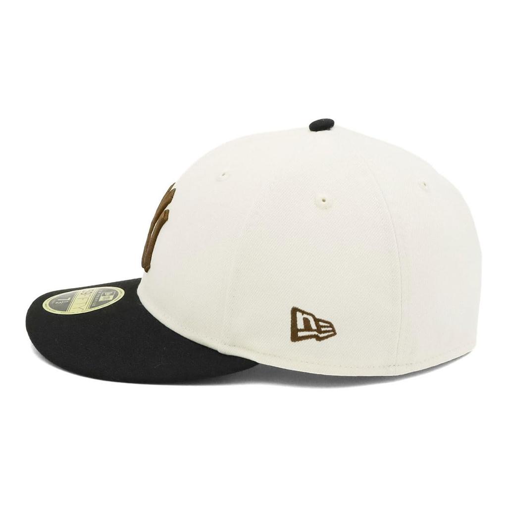 New Era LP 59FIFTY Cap MLB New York Yankees NY White SIDE PATCH ONSPOTZ Exclusive and 59FIFTY Side Patch Low Profile Hat Perfect for Outfits Popular