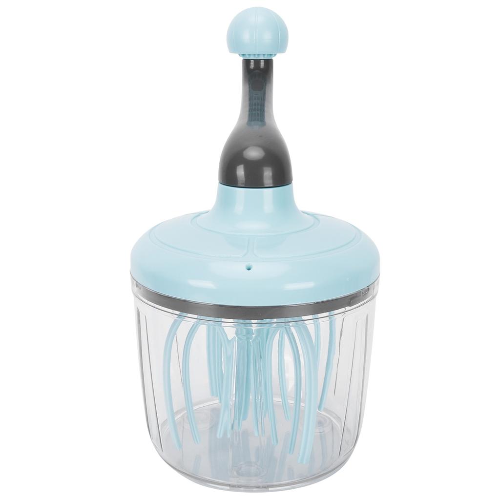 Cream Mixer Whisk Semi Automatic Manual Egg Milk Foam Frother Home Kitchen Accessory Green