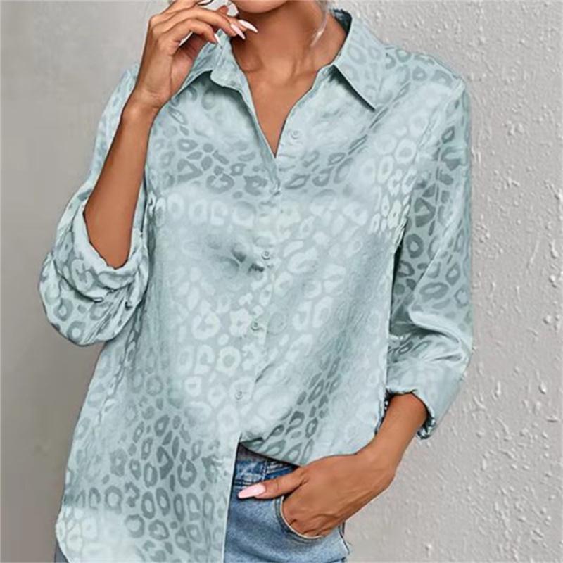 Blusas mujer de moda 2022, летний шифоновый шелковый топ с принтом, женские рубашки, женские рубашки, блузки, топы с длинным рукавом, шикарная женщина