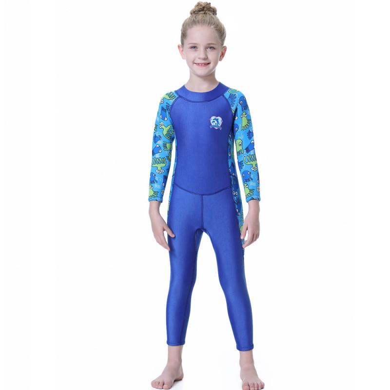 2.5mm Kids Girls Wetsuit Snorkeling Swimming Diving Surfing Winter Fall Long Sleeve Thermal