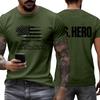 Men's Printed Short Sleeve T-Shirt Men's Loose Casual Short Sleeve Top