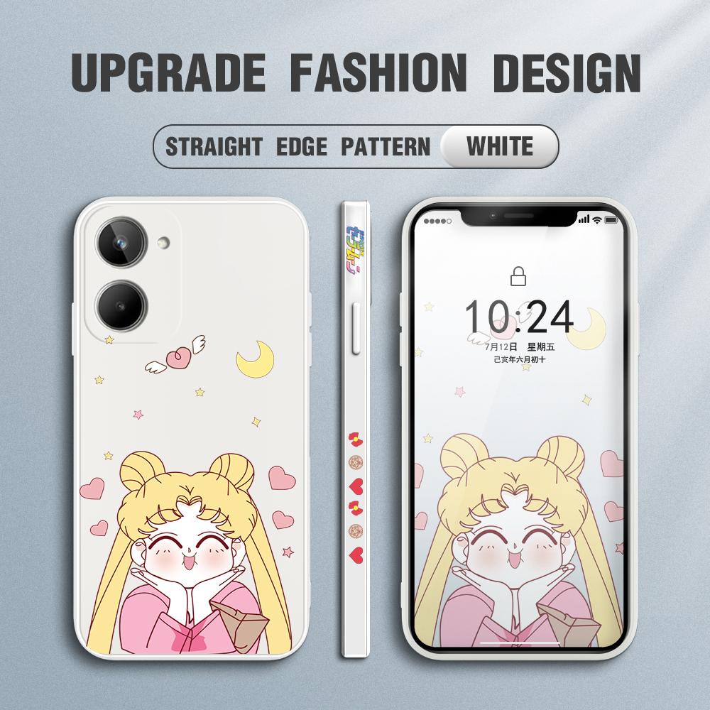 Чехол для телефона с милой мультяшной милой девушкой для iPhone 15 14 13 12 11 Samsung Galaxy S23 S22 A52 A52S, мягкий квадратный жидкий силиконовый чехол с полной защитой