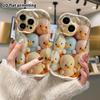 Phone Case: 2D flat design suitable for iPhone 18 17 16 15 14 13 Pro protective case, colorful little ducks, perfect Christmas and Halloween holiday g