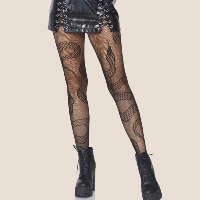 Sexy Women's Leopard Print Mesh Fishnet Net Pantyhose Stockings Party Tights Socks Stockings Lolita JK G Tights Gothic Clothes