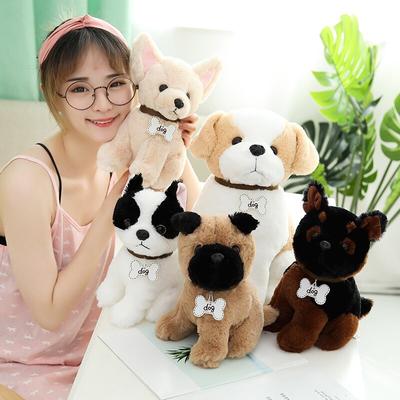 Kawaii чихуахуа бульдог плюшевые игрушки прекрасная имитация животных куклы-собаки мягкие игрушки для детей подарок на день рождения