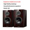 6,5-дюймовый двухполосный настольный динамик HiFi, высокомощный аудиодинамик, пассивный, полочный, для объемного звучания, домашнего кинотеатра, монитор, звуковой ящик