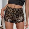 2026 Leopard Print Irregular Low-Rise Party Shorts for Women