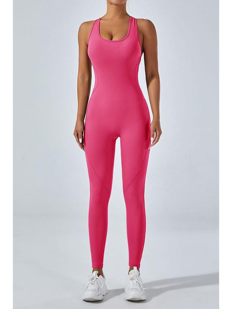 Европейский и американский сексуальный комбинезон для йоги с открытой спиной - высокоэластичные цельные брюки для активного отдыха