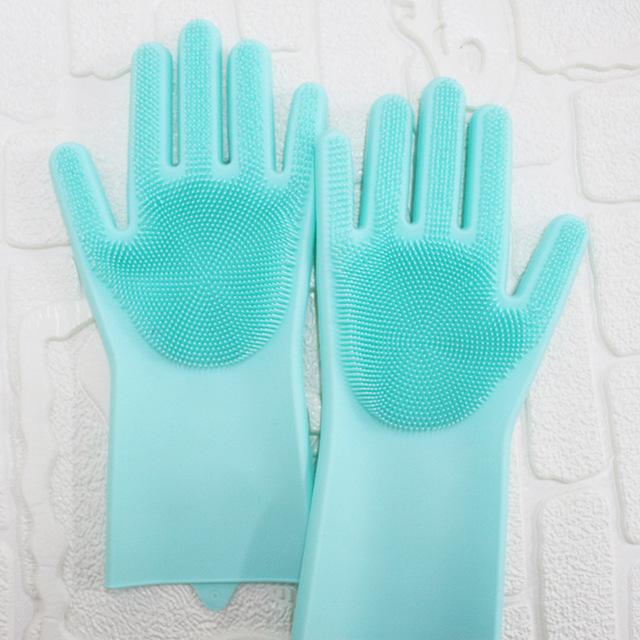 Silicone Cleaning Gloves Multifunction Magic Silicone Dish Washing Gloves For Kitchen Household Silicone Washing