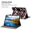 Plum Blossom Pattern Flip Wallet PU Leather Tablets Case with For Samsung Tab A 10.1/Tab A 8.0/Tab S6 Lite/Tab S7/Tab S8/Tab S9/Tab A7/Tab A8/Tab A9..