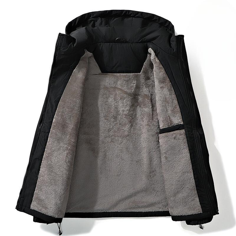 Флисовая куртка с капюшоном мужская утолщенная теплая куртка для походов в горы для пар мужская