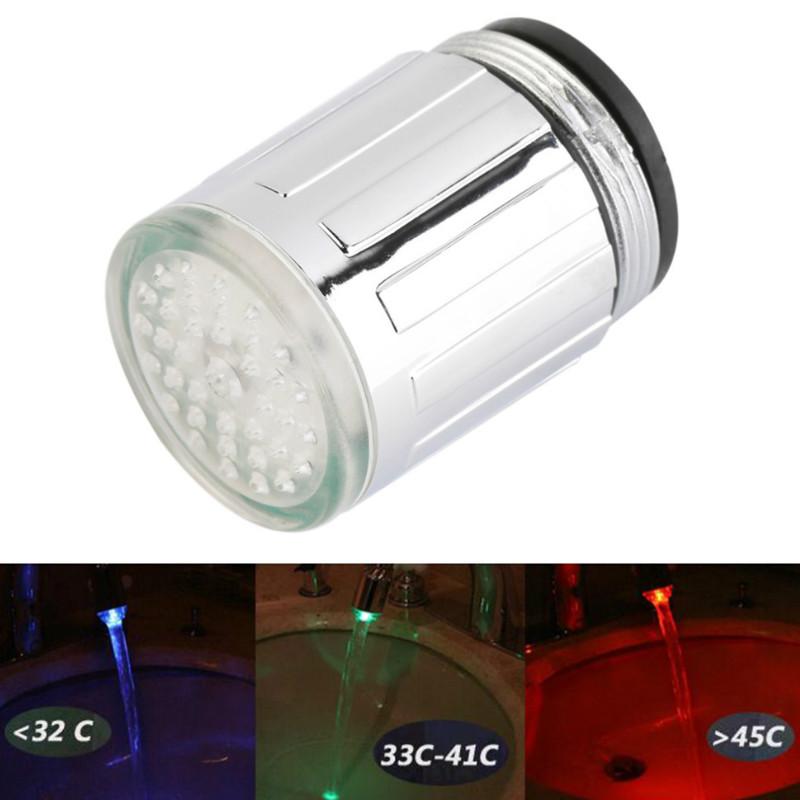 LED Kitchen Faucet Glow  Kitchen Tap Torneira Para Cozinha Temperature Sensor Light Water Faucet Kitchen Bathroom Grifo Cocina