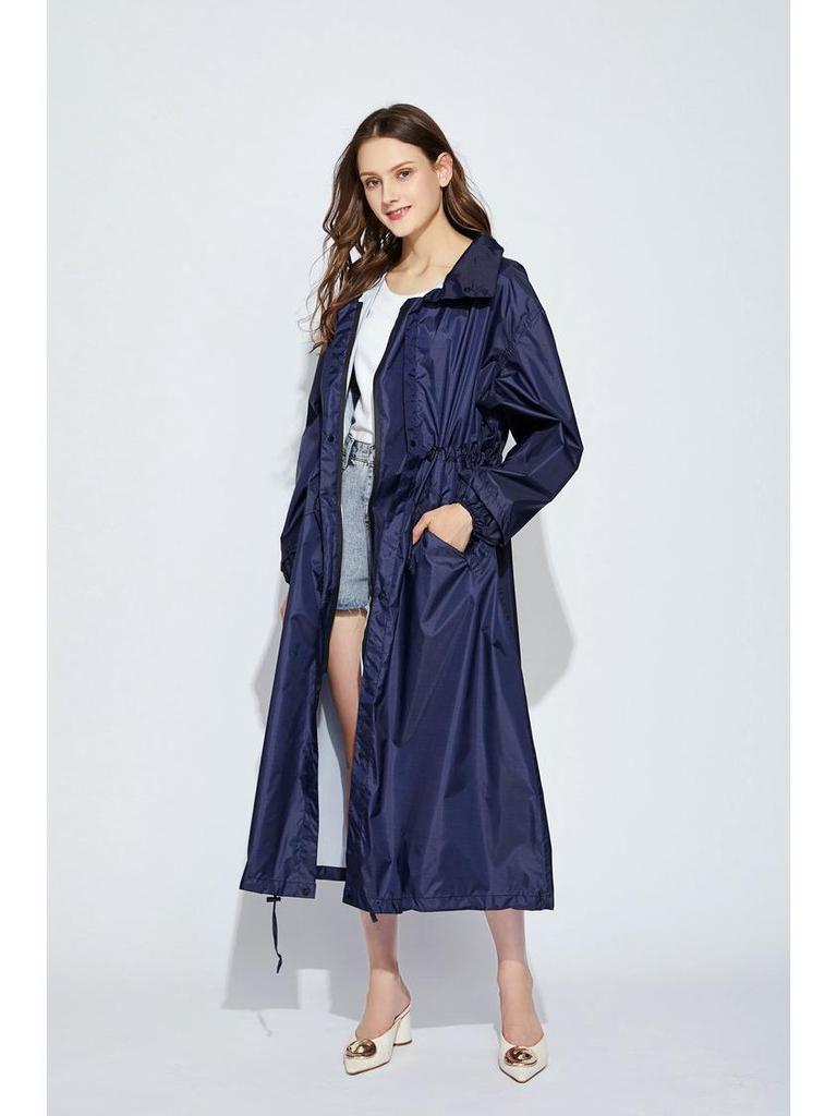 Очень длинный легкий дышащий японский полиэстеровый понжи зонт ткань дождевик пончо