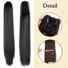 Synthetic Artificial Claw Ponytail Wig Fake Ponytail Wig Female Black Brown Hair Extension Long Straight Ponytail Mutiple Color To Choose