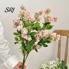 Non-toxic Fake Flower Lilac Delphinium Artificial Realistic Long Stem Indoor Outdoor Floral Arrangement for Table Centerpieces Home Kitchen