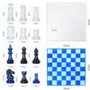 Силиконовая форма для шахматного набора с доской, 3D силиконовая форма для шахматной фигуры, для поделок DIY, подарок на день рождения