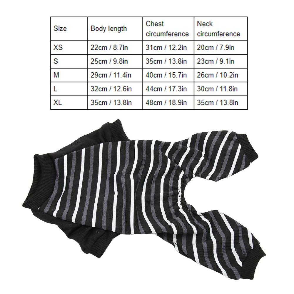 Light Weight Pet Jumpsuit Striped Print Cat Home Wear Pet Loungewear Small Breed Use