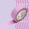 Oblique Masking Tape - Pink - 1.5 Cm X 7 M