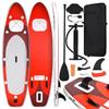 VidaXL Inflatable SUP Board Set Stand Up Paddle Board Surfboard Paddle Board Outdoor Repair Kit Red 93382
