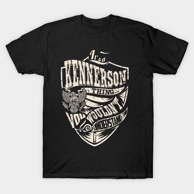 Мужчины Черная футболка с принтом Super Large TShirt It-a-kennerson-thing No-Cut Transfer Paper Печати Хлопковая футболка