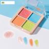 4 Colors Eye Shadow Palette Blue Matte Pearlescent Highlight Eyeshadow Palette Beauty Cosmetics