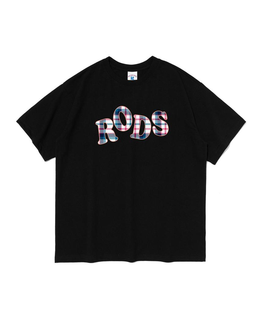 ROIDESROIS Футболка с коротким рукавом и логотипом Rods Check (черный)