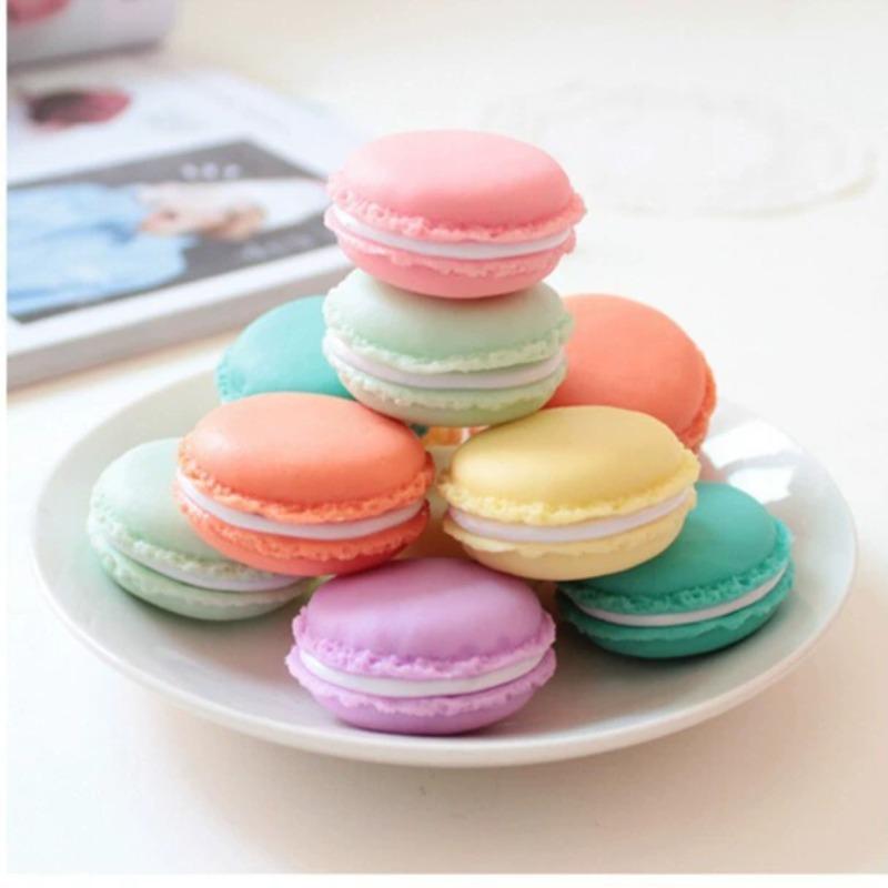 Mini caja de almacenamiento de joyas estilo macarrón organizador portátil para accesorios pequeños