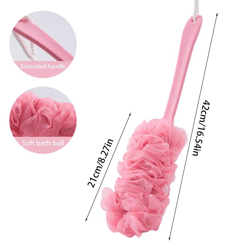 Щетка для спины с длинной ручкой, мочалки для тела, подвесная щетка для тела для душа, губки, мягкая сетчатая щетка для ванны и душа, банные принадлежности для взрослых