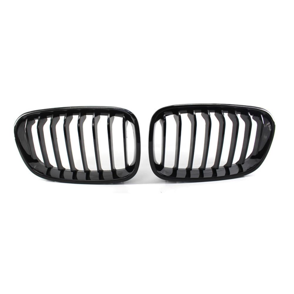 For BMW 1 Series F20 F21 2011-2014 Single/Double/Diamond Style Front Bumper Racing Grille Kidney Mesh Grill Car Replacement