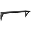 Wall Shelves 2 pcs Black Oak Effect 60 x 15 x 15.5 cm
