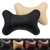 For Head Pain Relief 1pcs Filled Fiber Both Side Car Pillow Travel Healthcare Pack Headrest Pu Leather Car Neck Pillows Universal